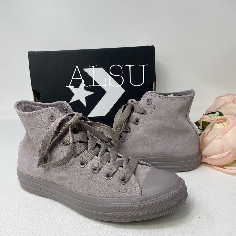 Converse Ctas Suede HI Mercury Grey W AUTHENTIC - Picture 6 of 8